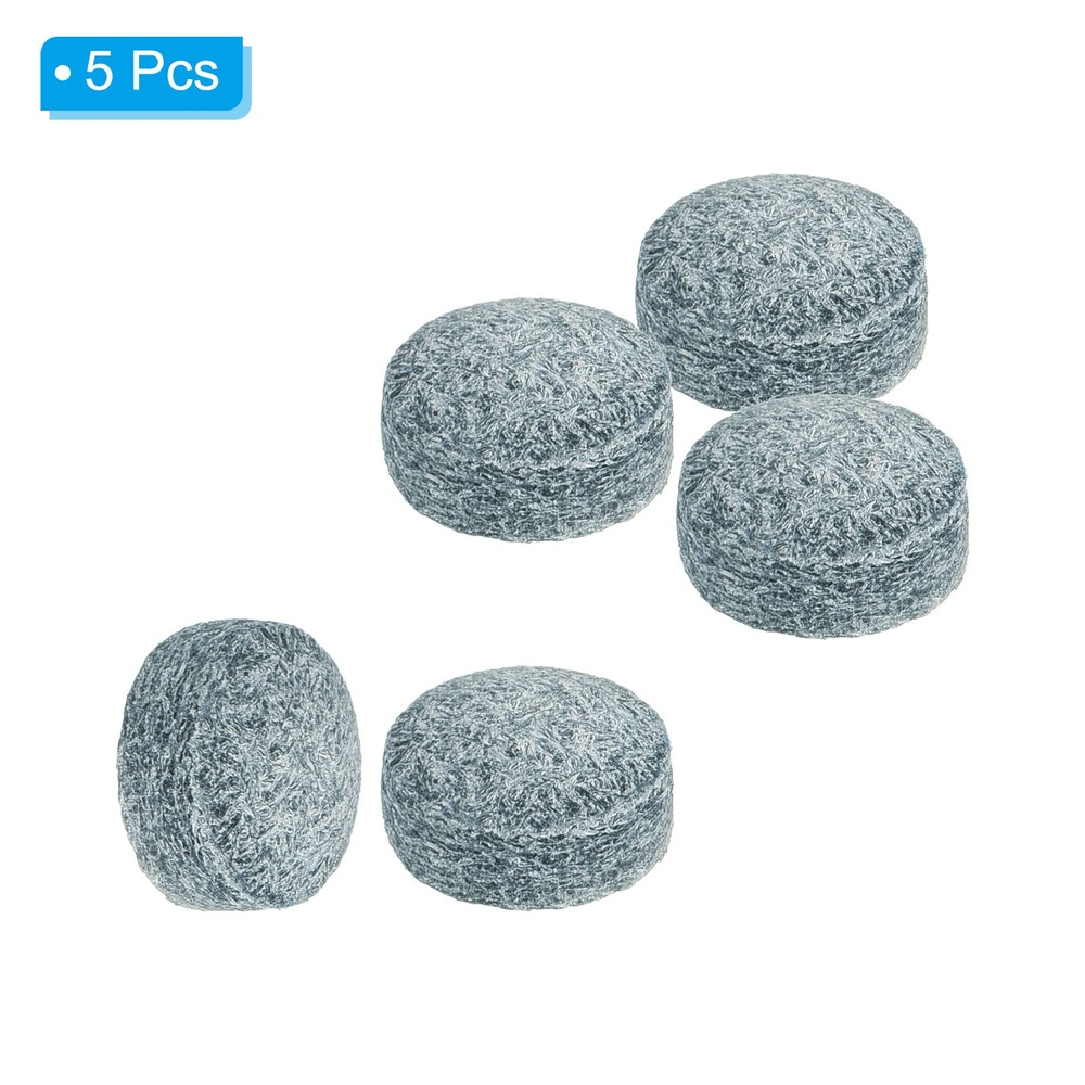 5Pcs 10mm Dia Billiard Pool Cue Tips Snooker Pool Stick Replacement Tips Grey