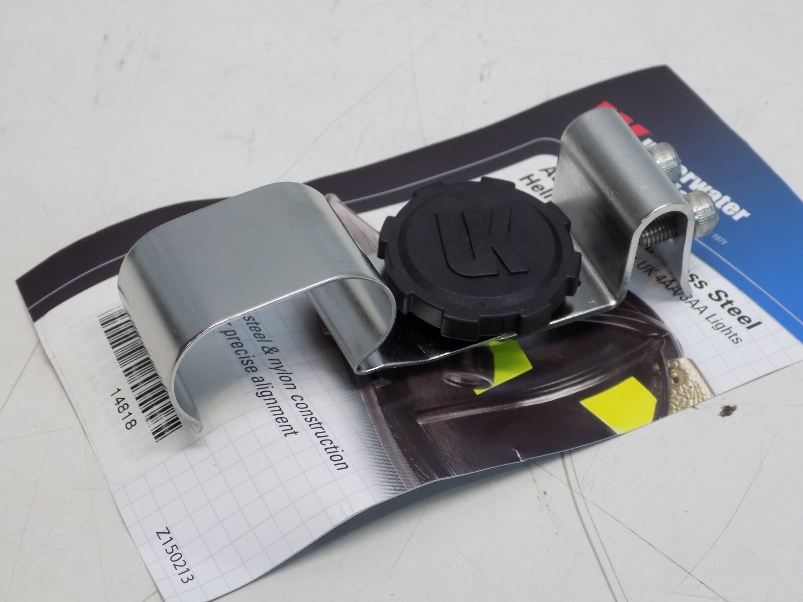 Underwater Kinetics Stainless Steel Adjustable Helmet Clip 4AA/3AA #514818