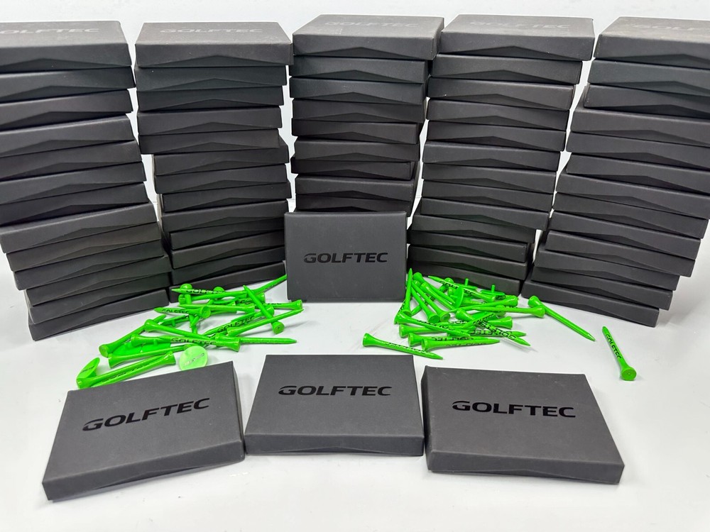 400 GOLFTEC Green Bamboo Golf Tees - 2.75