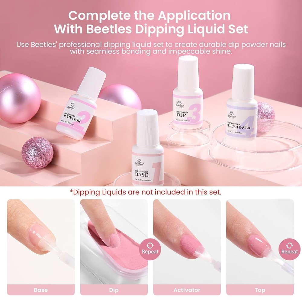 Eco-Friendly 20-Color Dip Powder Nail Art Set - Safe, Quick-Drying Solution