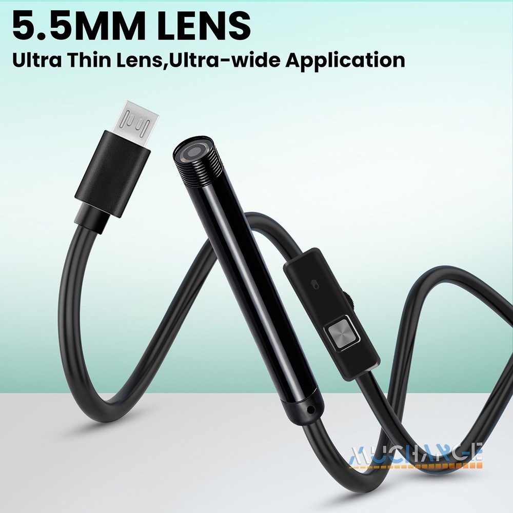 16.4ft Endoscope Camera with Light Inspection Camera Waterproof For Android PC