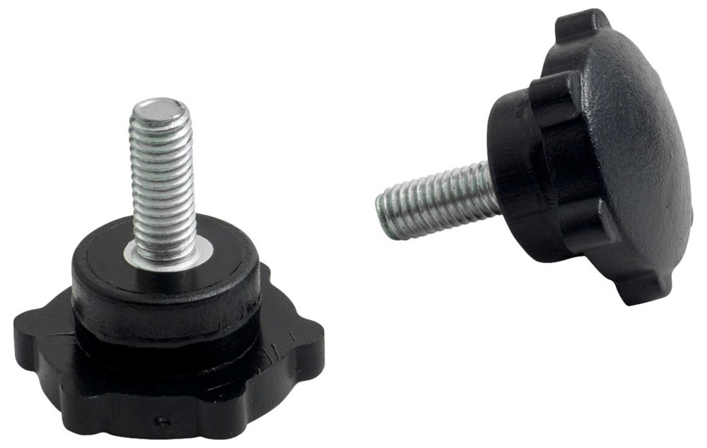 RoadPro RP-235+RPKN-5P Adjustable CB Radio Bracket and 5mm Replacement Knobs Set