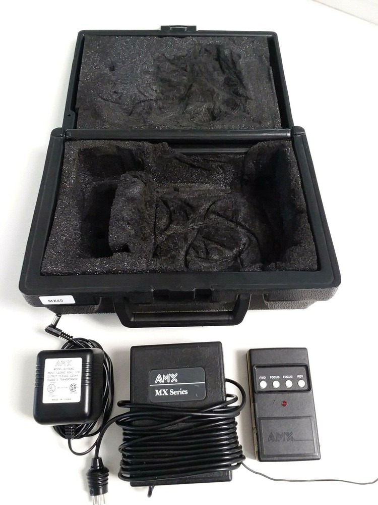 AMX MX40 Remote Control For Slide Projector w/ Case & AC Adapter