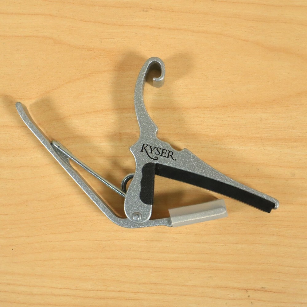 Kyser Quick-Change Capo – 6 For Acoustics String Silver Guitar