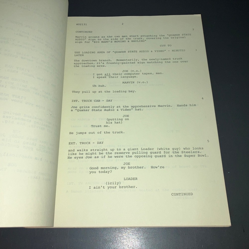 Original 1981 Bustin’ Loose Movie Script Richard Pryor Revised Final Draft COA