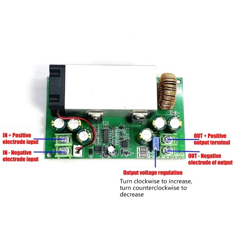 ABS Power Converter 600W 12-75V Input 5-60V Output Adjustable Current Control