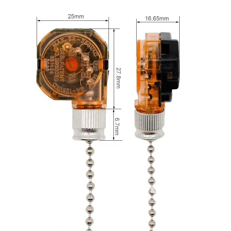 Home Ceiling Fan Light Lamp Replacement Parts 3position 4 Wire Pull 3089R