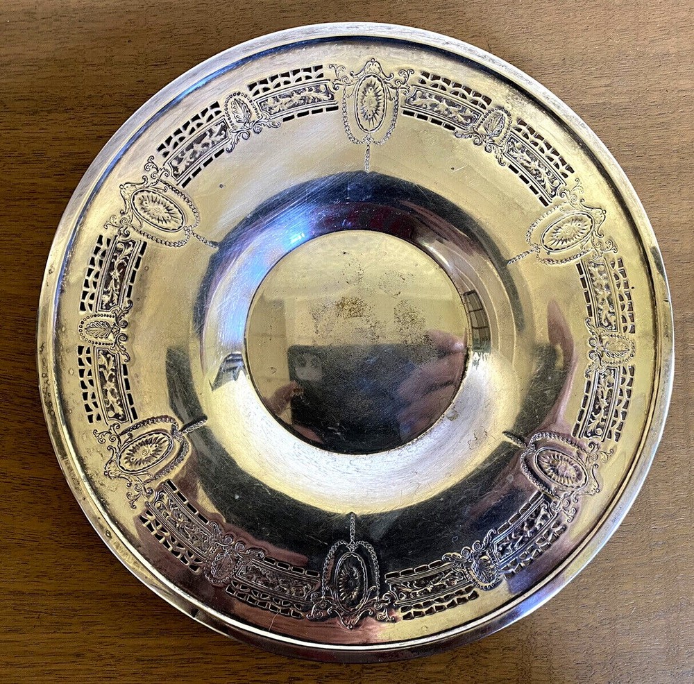 Vtg Royal Rochester Silverplated Under-Liner Plate/Tray No. 361 10.25in D USA