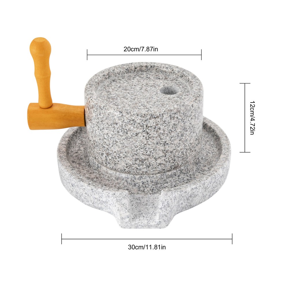 Manual Stone Grainer Mill, Hand Stone Grinder Natural Granite Paste Mill