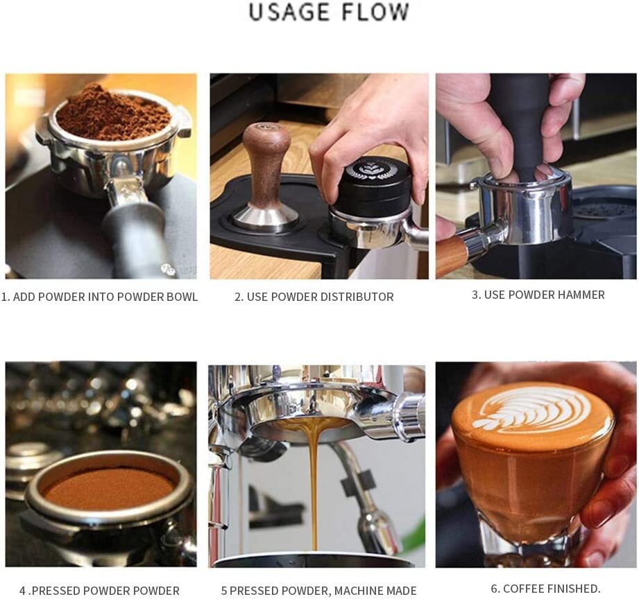 1pc 58mm Coffee Portafilter Coffee Machine Bottomless Filter Handle Accessory