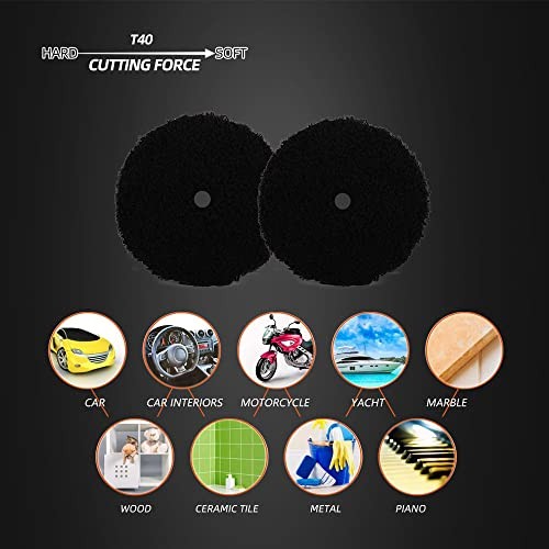 Microfiber Polishing Pad, 2Pcs 5Inch Pads Microfiber Cutting Disc 125mm