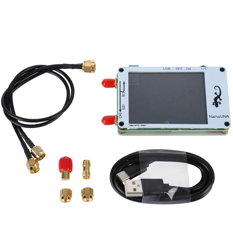 New 2.8 inch LCD Display NanoVNA VNA UV Vector Network Antenna Analyzer+Battery