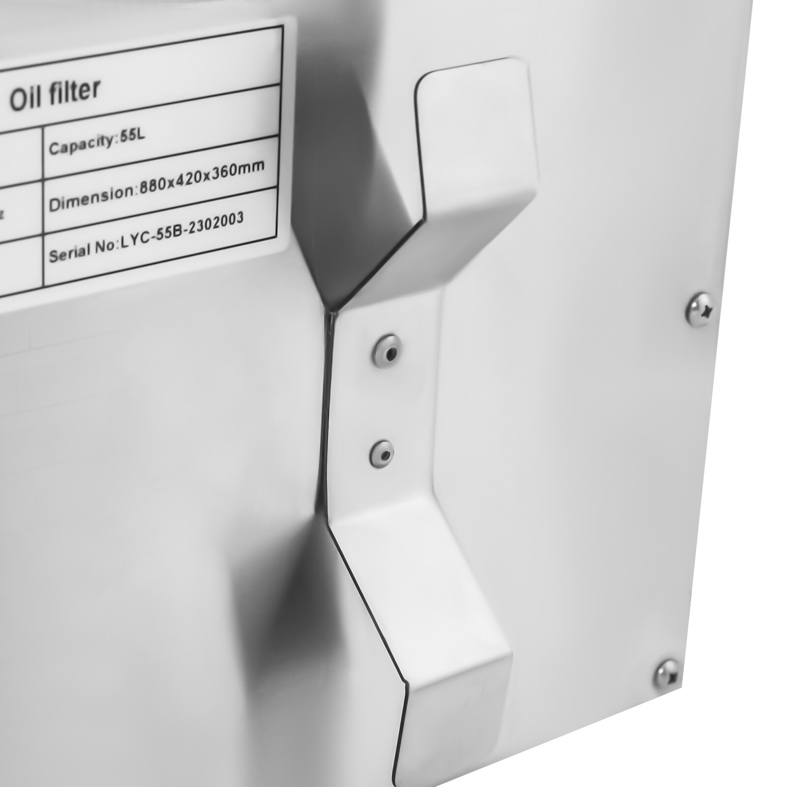 55L 370W Fryer Oil Filter Cart Machine Commercial Cooking Oil Filtration System