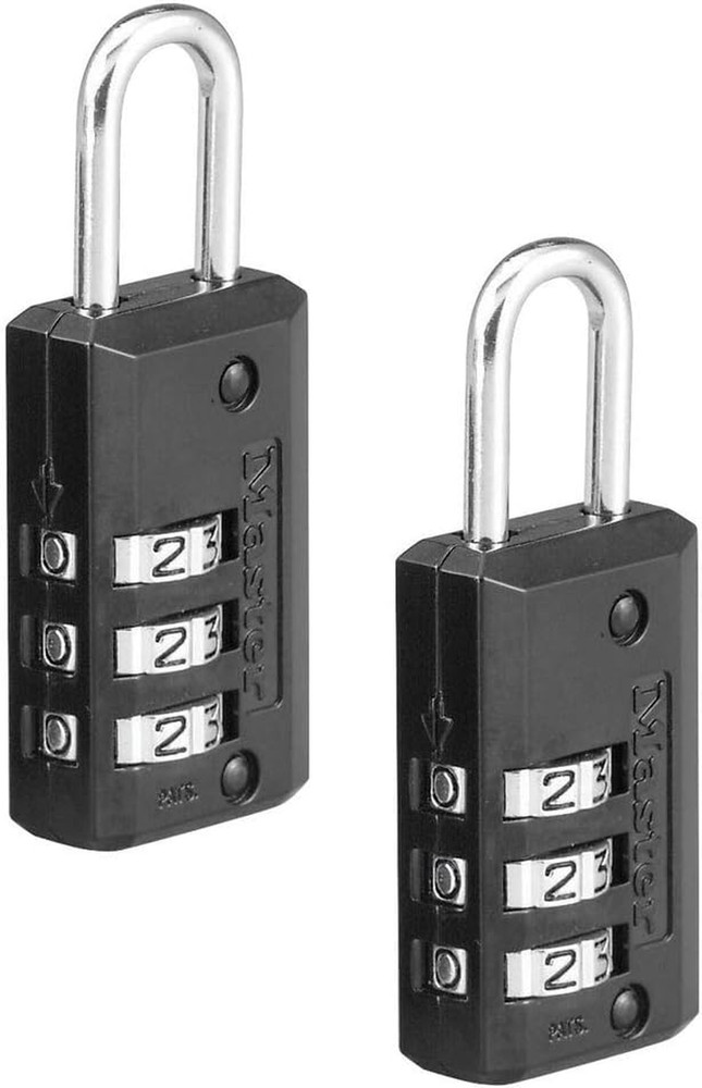 Black Set Your Own Combination Luggage Lock, Custom Combo Suitcase