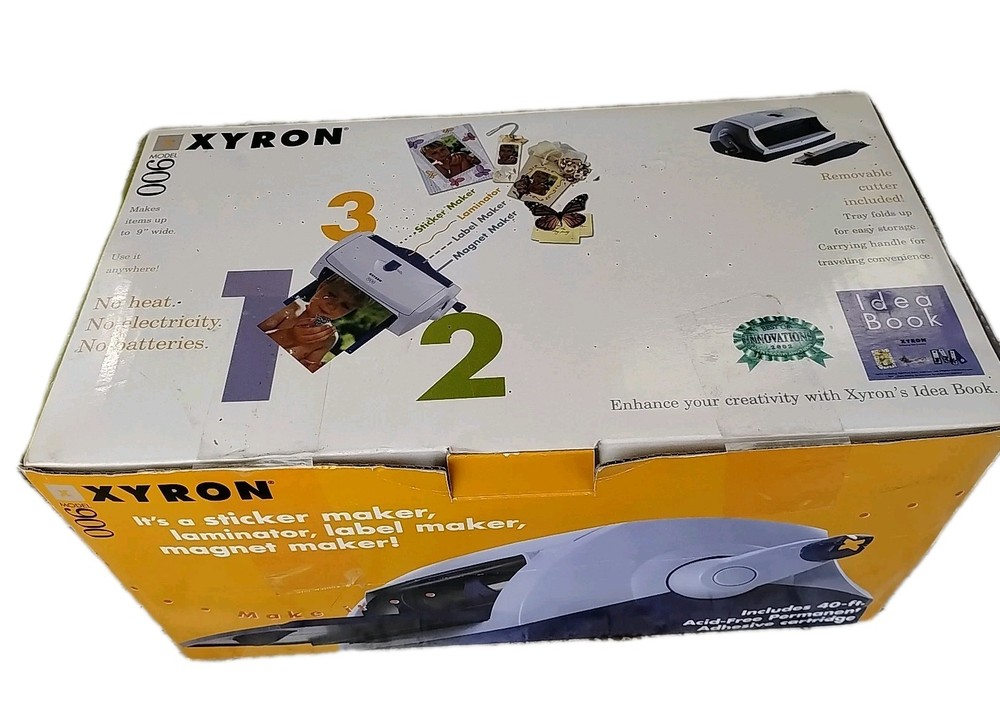 Xyron Model 900 Sticker Laminate Magnet Label Maker Machine XRN900