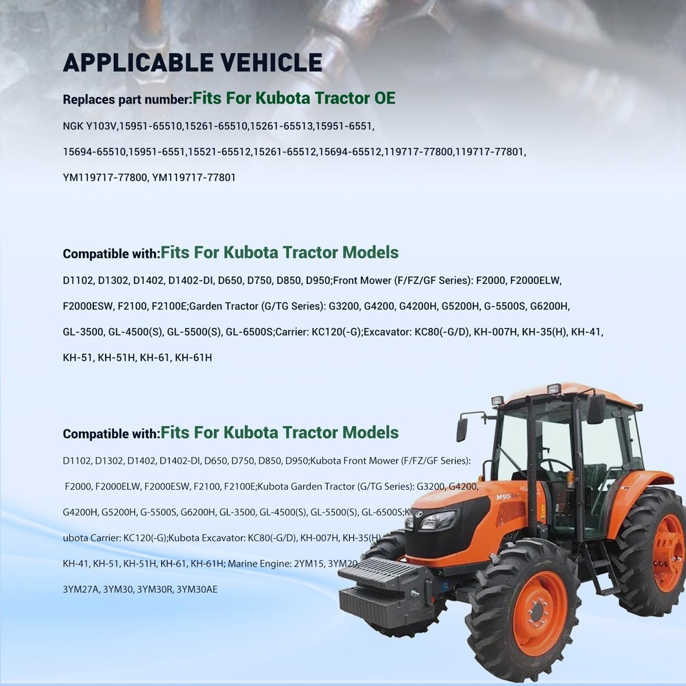 Techie TIGB4012 Glow Plug Replace for NGK (2031) Y103V Plug,...