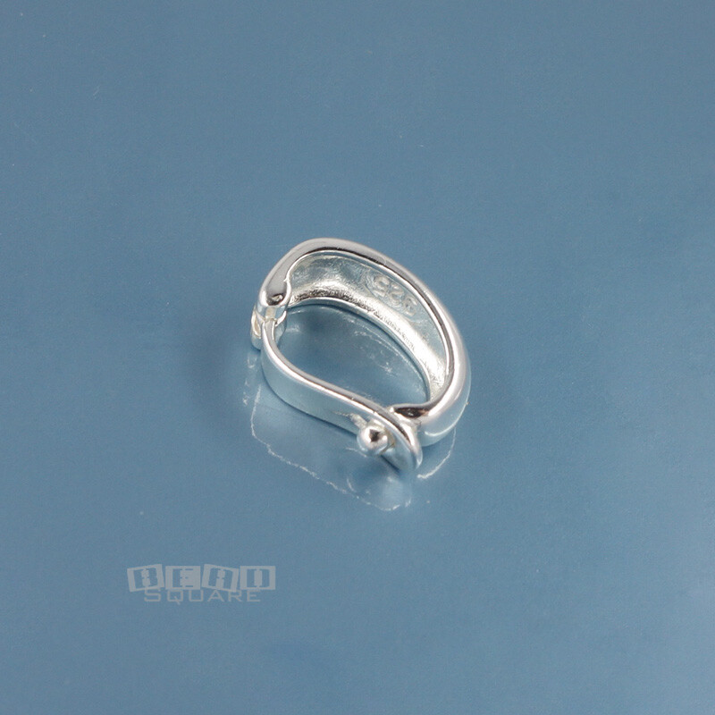 Sterling Silver Hinged Pendant Bail Connector/Shortener/Enhancer 12mm #33394