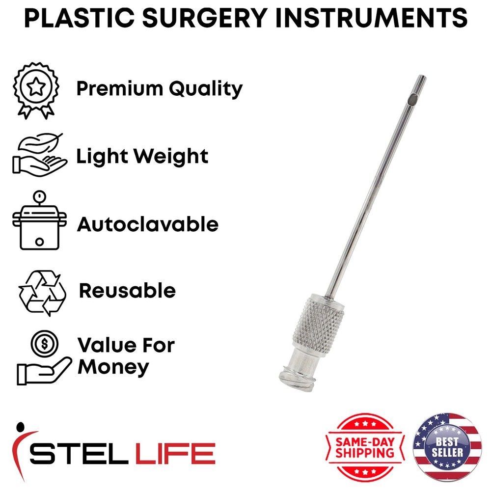 Face Liposuction Cannulas 1.7 mm Central Hole Dia plastic surgery Instruments