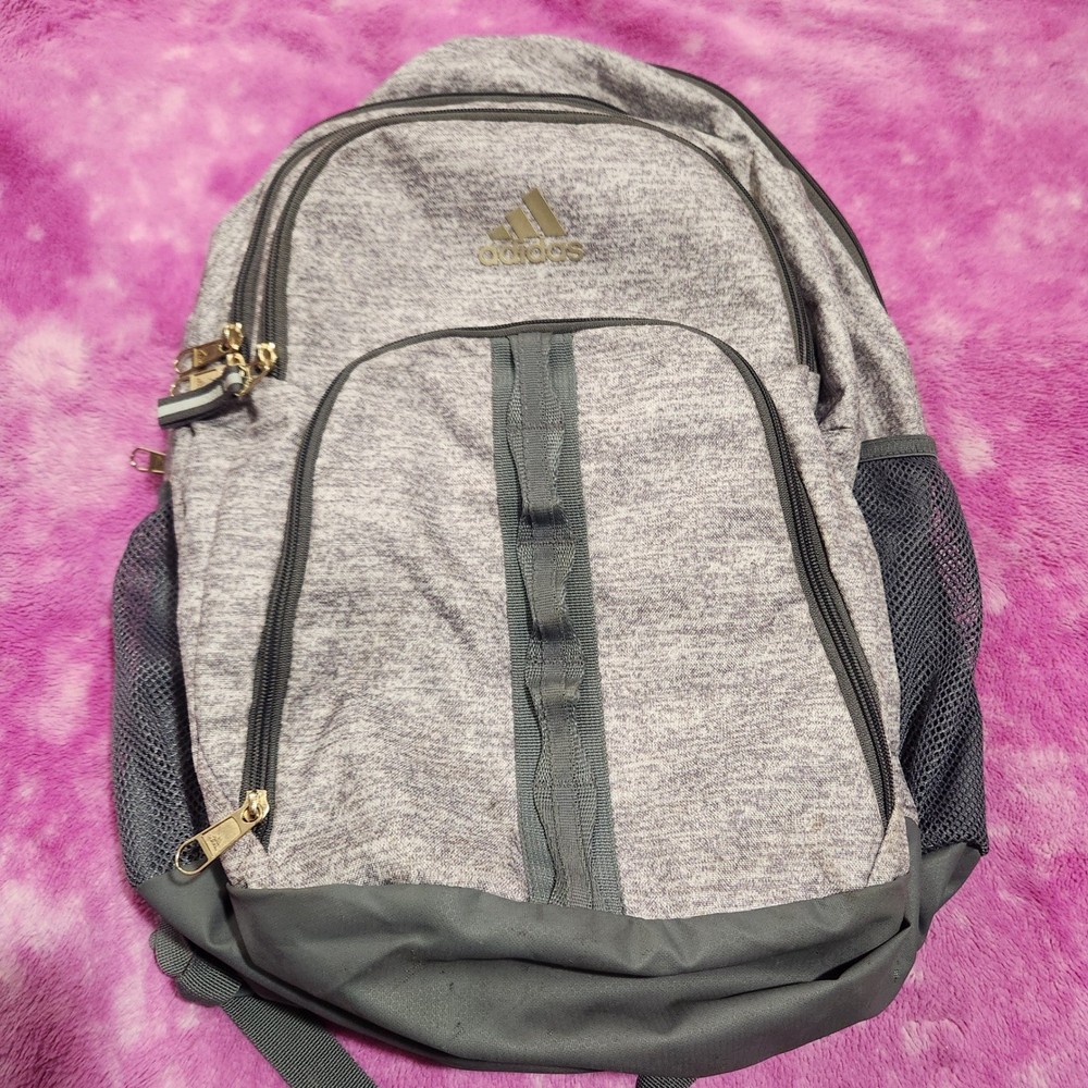 Adidas Loadspring Backpack Gray Black 100% Recycled Polyester Laptop Bookbag