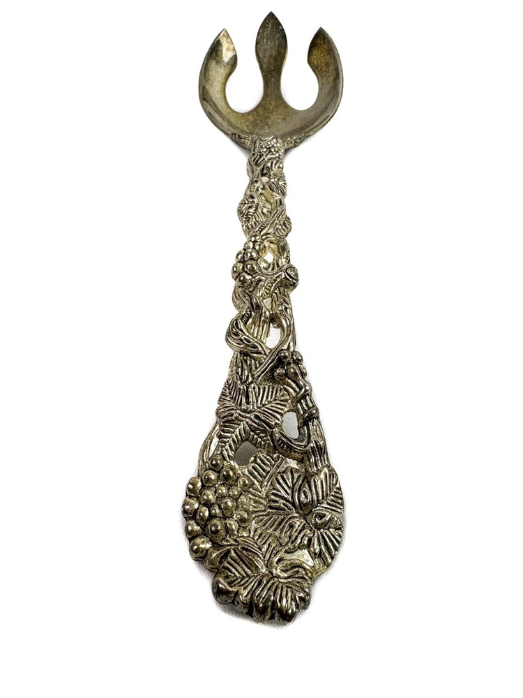 Vintage Godinger Silver Art Co. Servingware Set Grape Vine Pattern Spoon & Fork