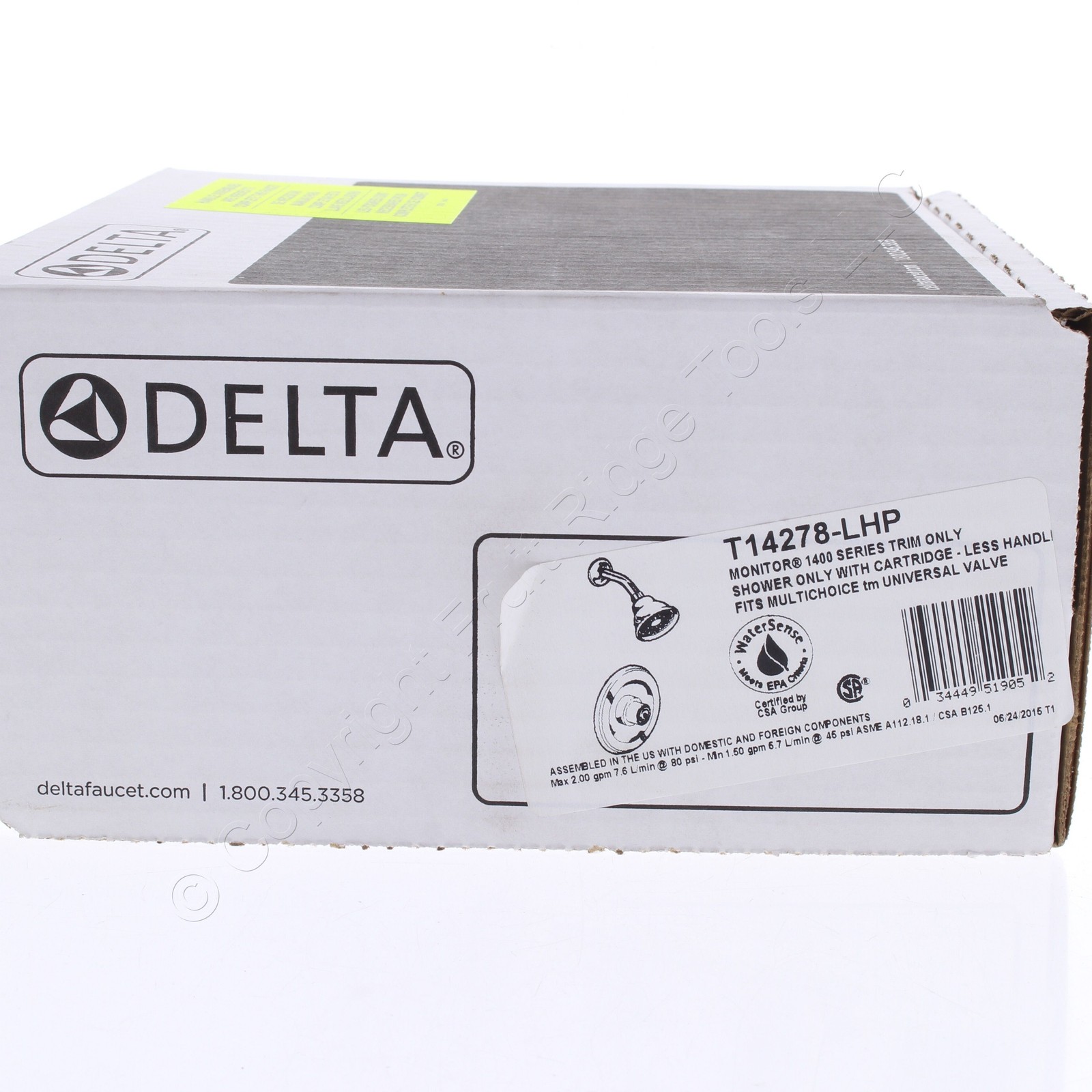 Delta Monitor� T14278-LHP Chrome Universal Shower Trim with Cartridge No Handle