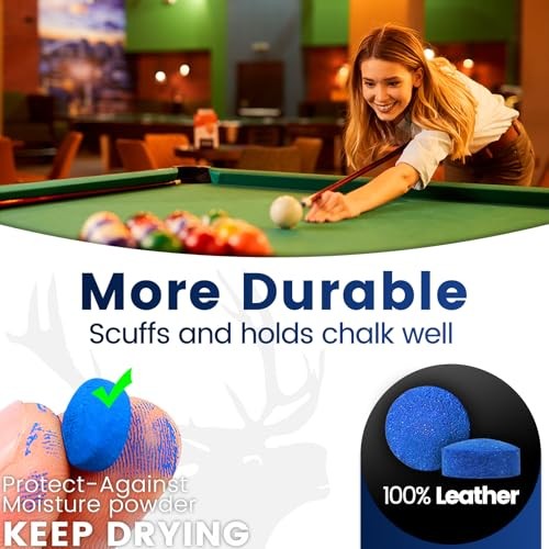Billiard CUE Tips 12MM BLUE