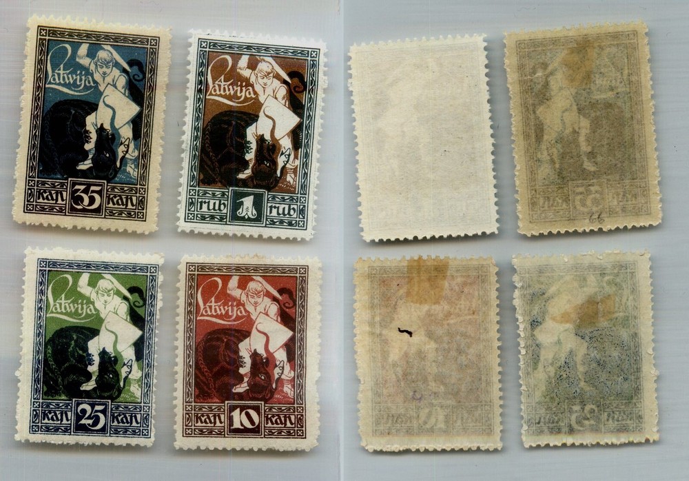 Latvia 🇱🇻 1919 SC 64-67 mint. rtc5688