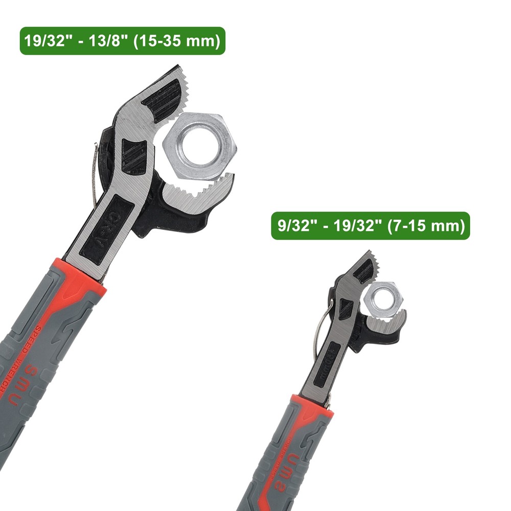 6" 10" Multi-function Magic Wrench Self-Adjusting Spanner Power Grip Pipe Wrench