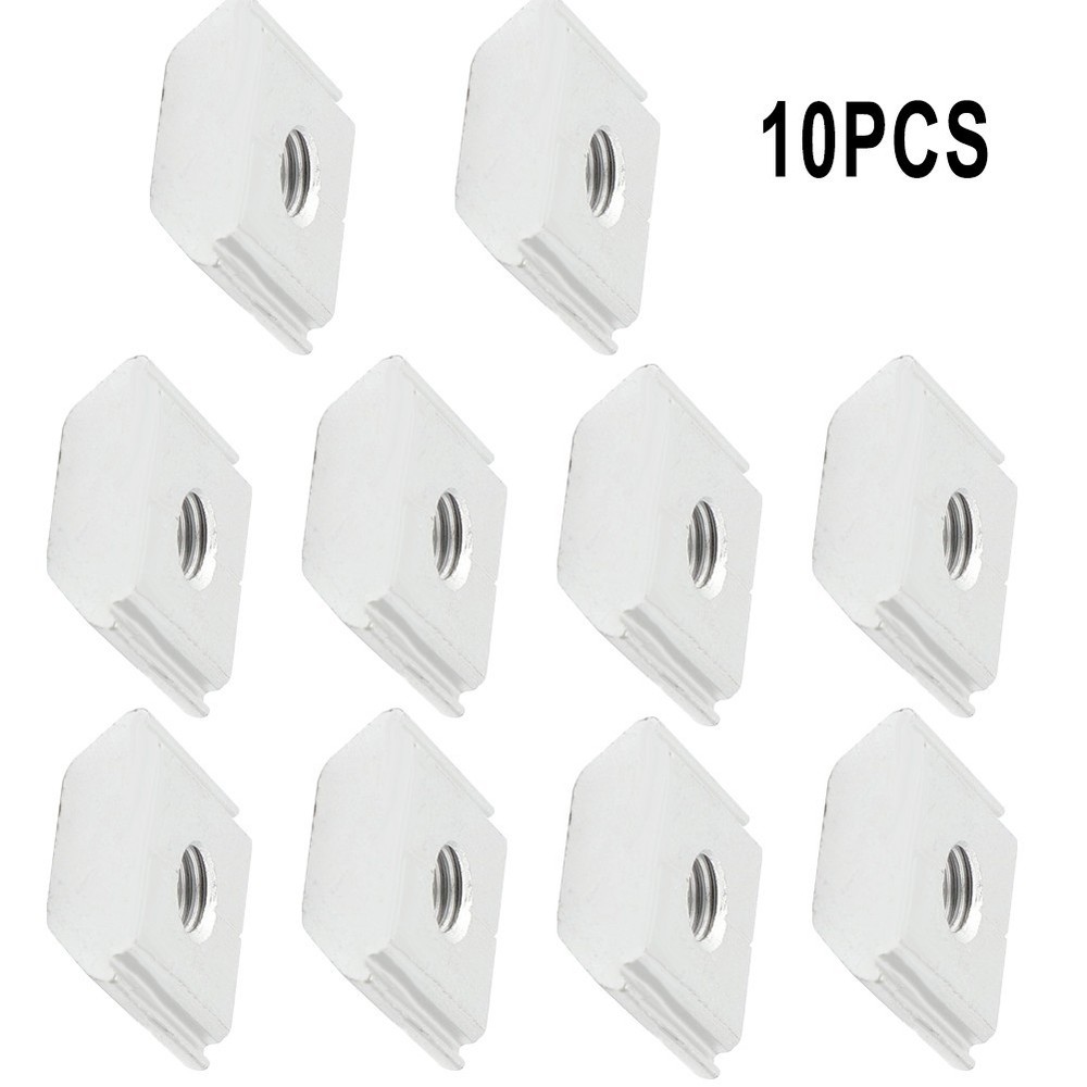 10Pcs Aluminum Solar Panel Mounting Brackets Clamp for Framed Panels PV Bracket