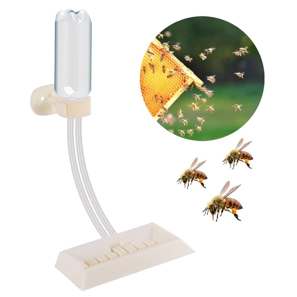 Beekeeping Feeder Feeding Inside Beehive Plastic Honey Sugar FeedTrough Bee Tool