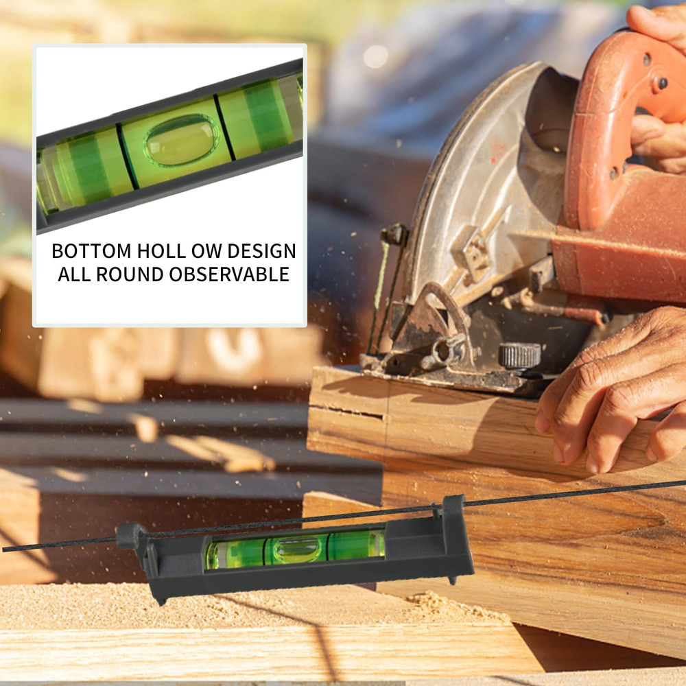 Level Tool Set - 4-in-1 Portable Small Bubble & Magnetic Pocket, T & String