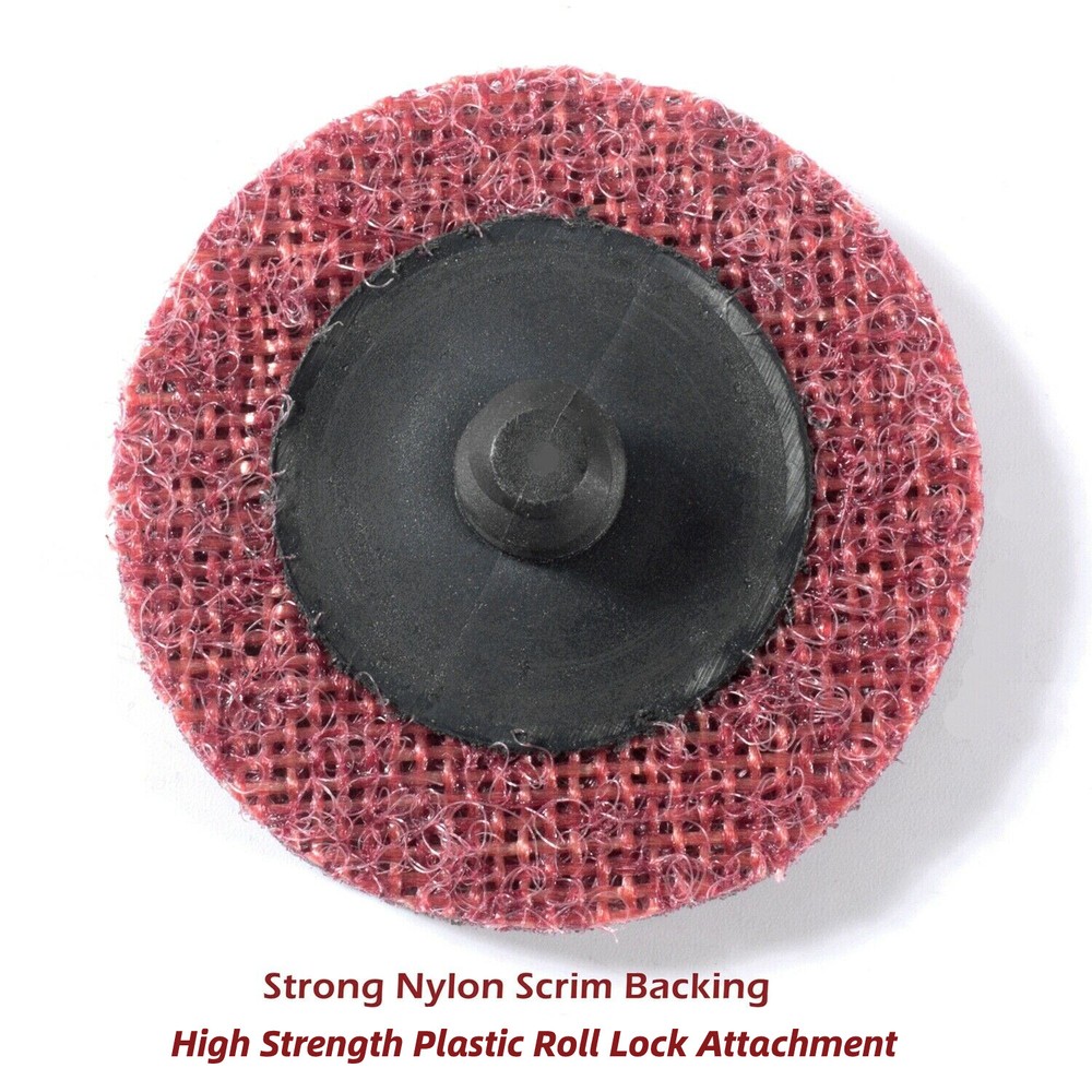 30Pcs 2 in Roll Lock Surface Conditioning Die Grinder Quick Change Sanding Discs