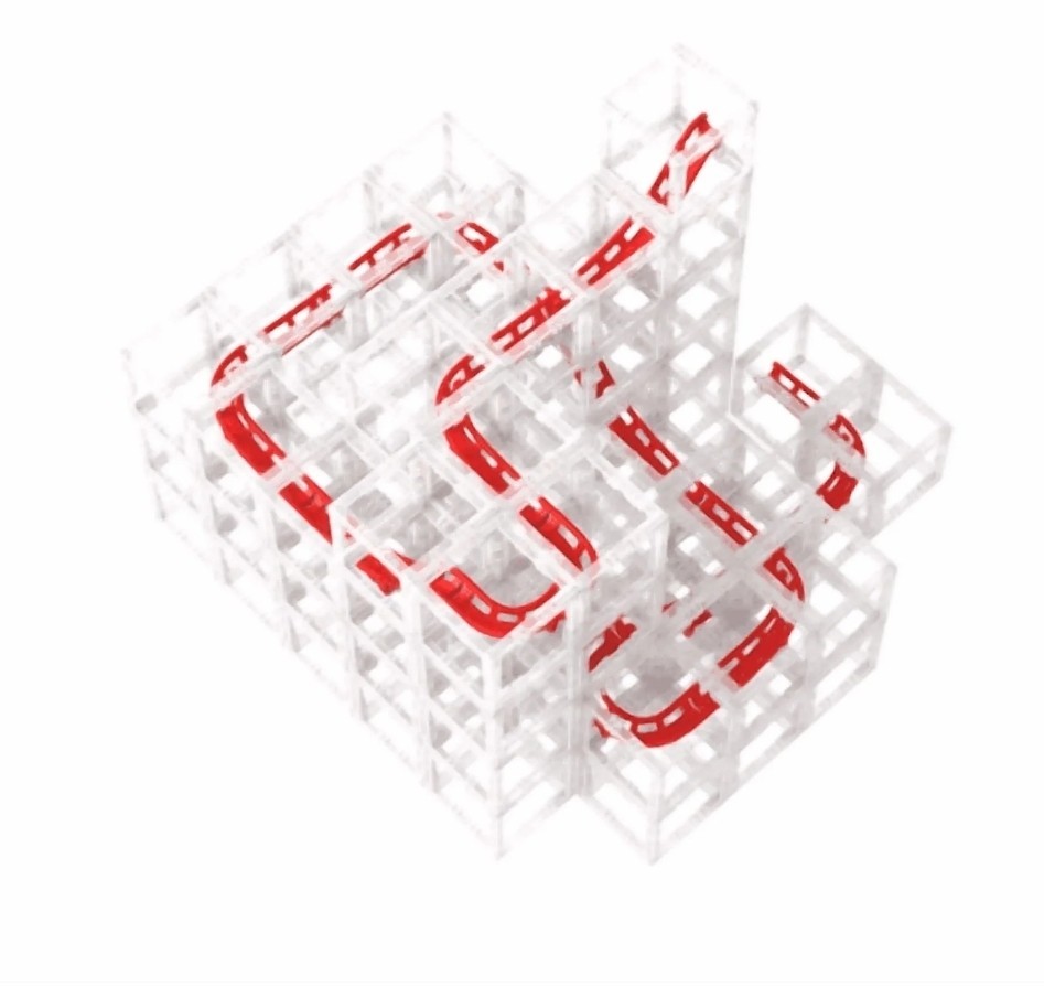 Magnetcubes Coaster Cubes Marble Roller Coaster Run 127 Pieces Starter Pack