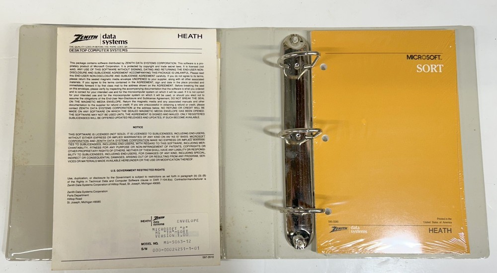 Heath Zenith Microsoft Sort Manual & Software