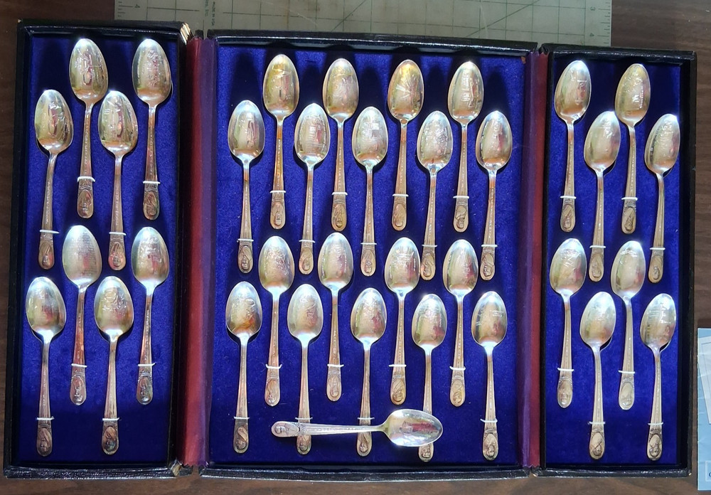 Vintage Presidents Commemorative Spoon Collection Wm Rogers Silver Plate 34+1