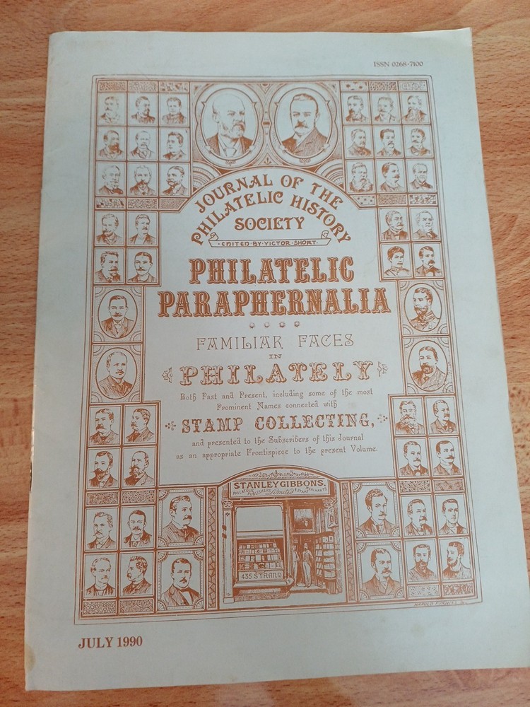 Journal Of PHILATELIC HISTORY SOCIETY 1990 PAPERBACK