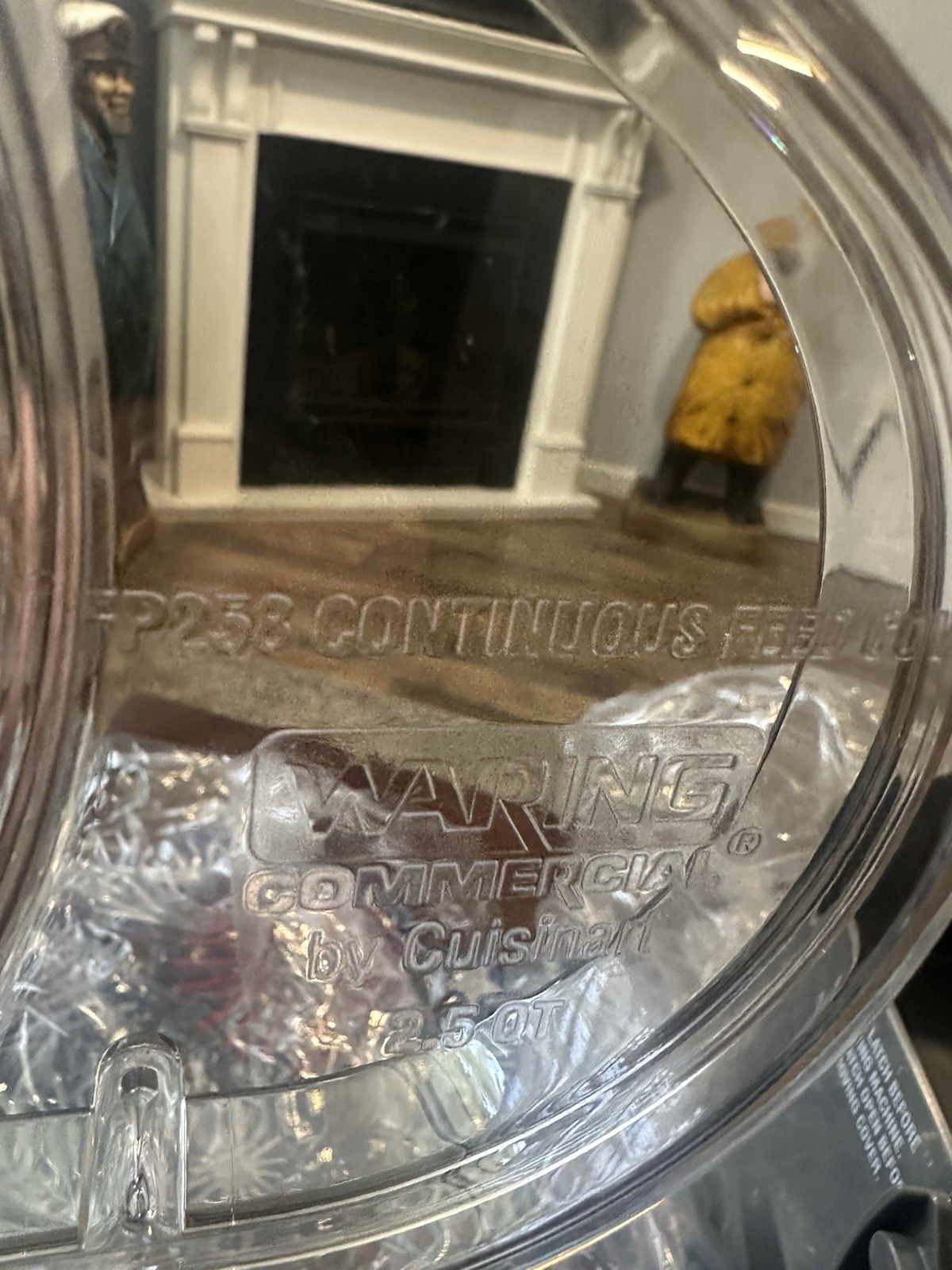 Waring Continuous Feed Commercial Processor. Fp-257 Chute, Fp258 Cover Fp259