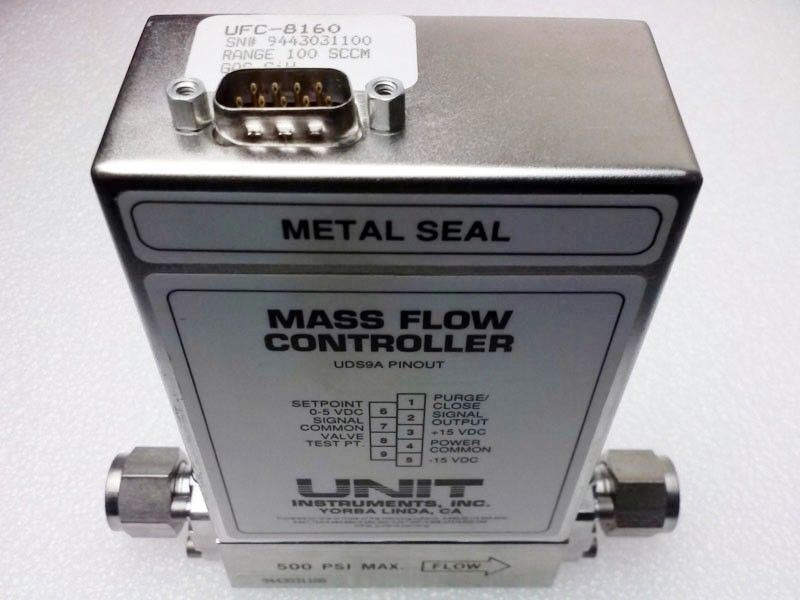 Unit UFC-8160, MFC, Mass Flow Controller, SiH4, 100 SCCM, Used