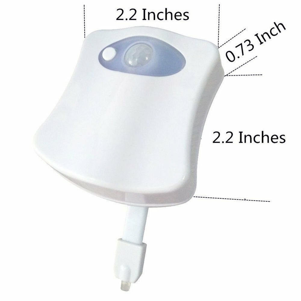 Toilet seat Lighting Motion Sensor 8 colors backlight Automatic Night lamp 3*AAA
