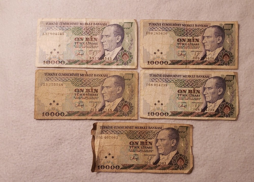 IT. # G-125 CIRCULATED 5 NOTES TURKEY