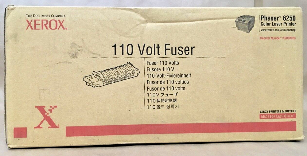 Xerox Phaser 6250 Fuser Assembly 110v 115R00029 ✅❤️️✅❤️️ NEW! SEALED INSIDE!
