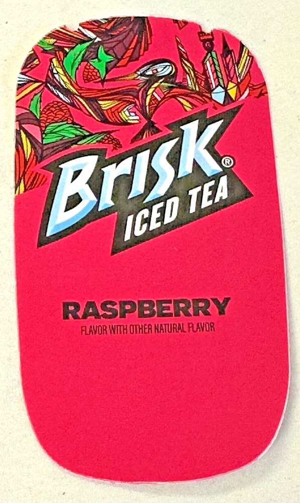 VALVE LABEL NBS76 BRISK RASPBERRY ICED TEA 25 PACK # VI01761012