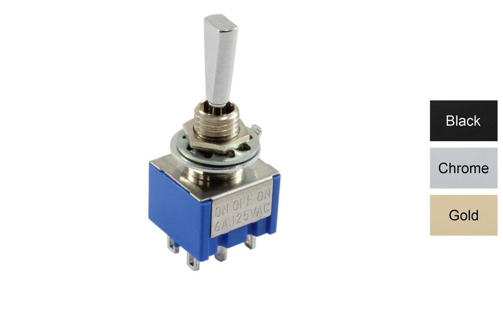 Mini Flat Paddle Toggle Switch 3-way On-Off-On