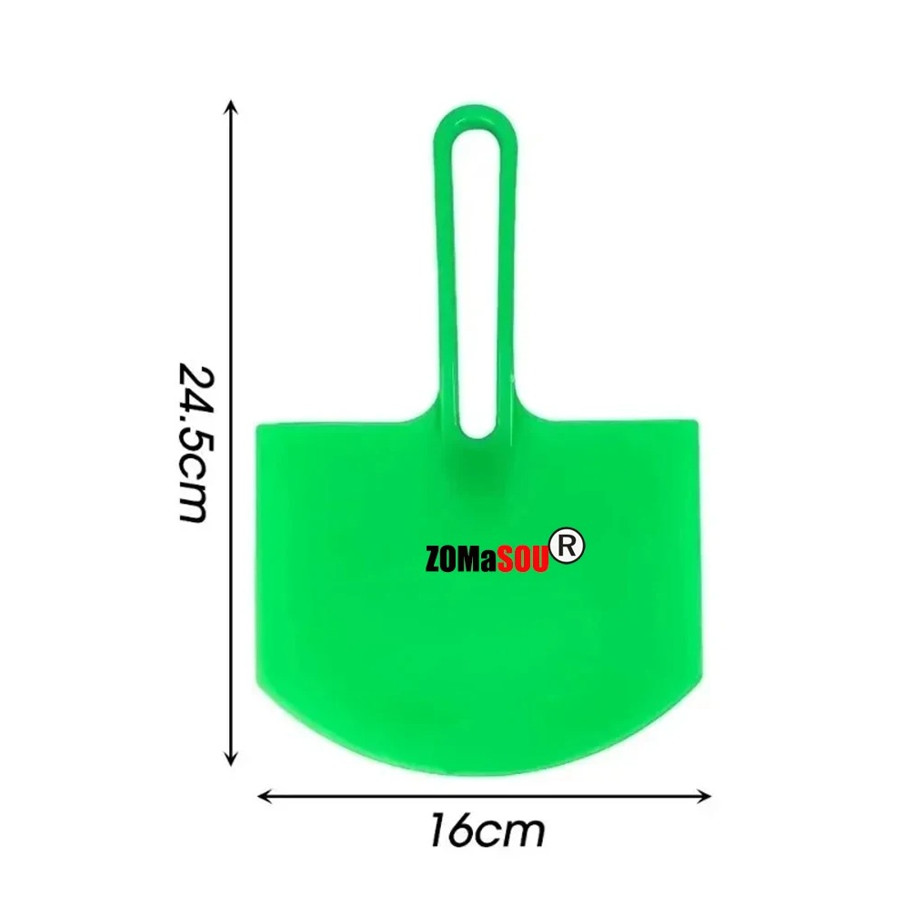 2pcs Curved Plastic Putty Knife Paint Scraper Spackle Drywall Patch Tool - NEW