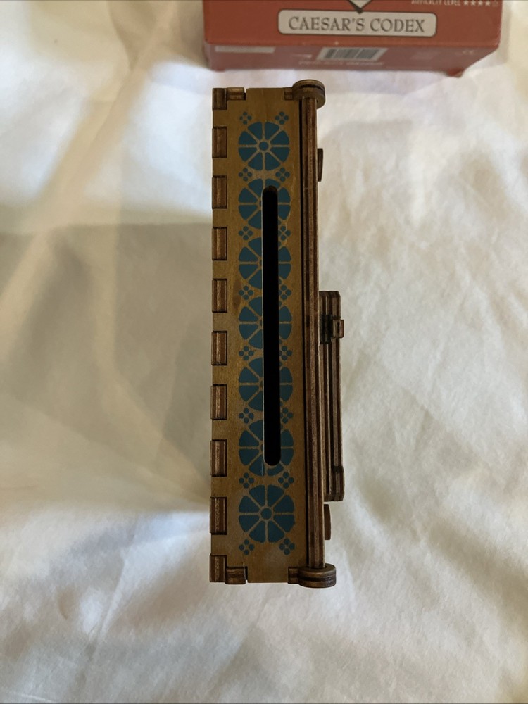 Caesar's Codex Wooden Puzzle Box - True Genius - Brainteaser - Ages 8+ Super Fun