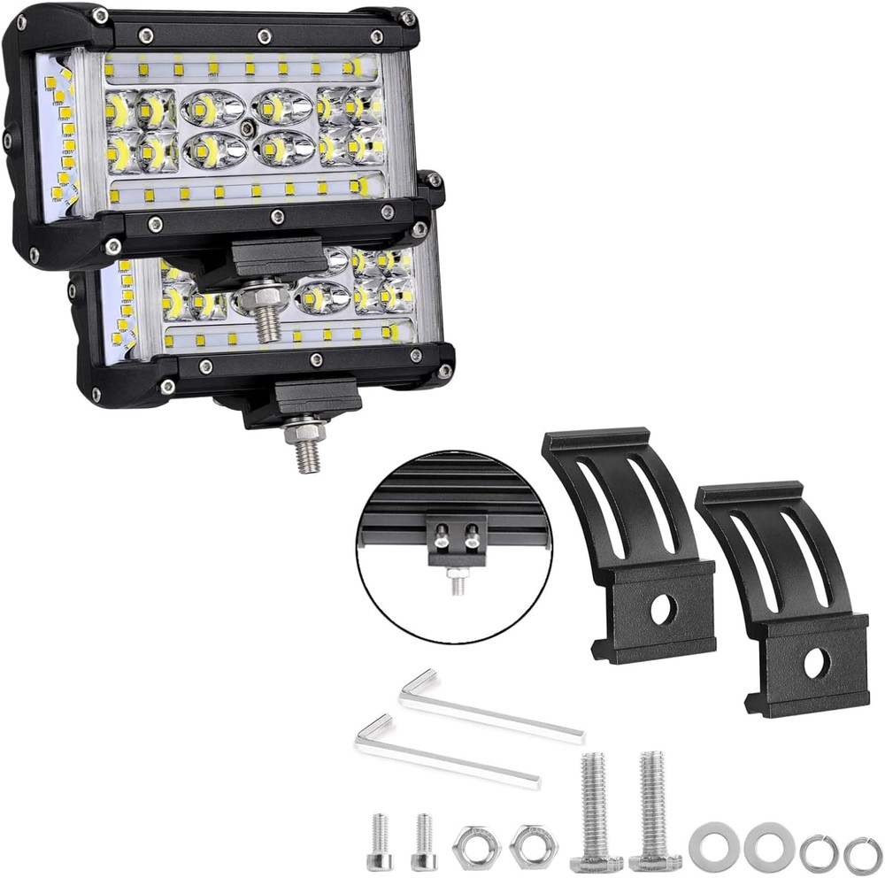 LED Pod Lights with 2 Pcs Mounting Brackets