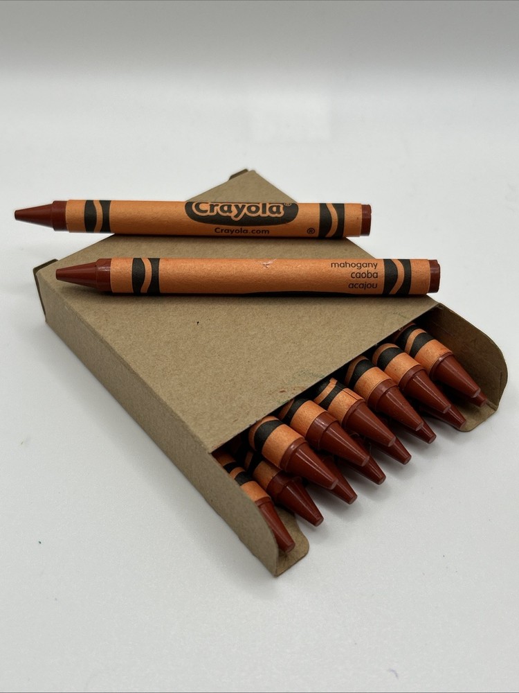 (16) Crayola Crayons (mahogany) BULK