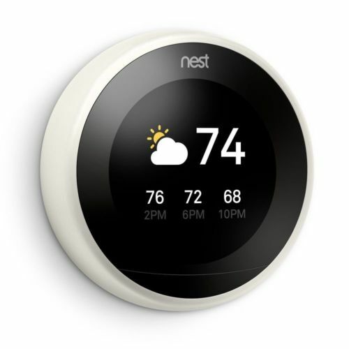 CERTIFIED: Google Nest 3rd Generation Learning Thermostat w/Base: White T3017US