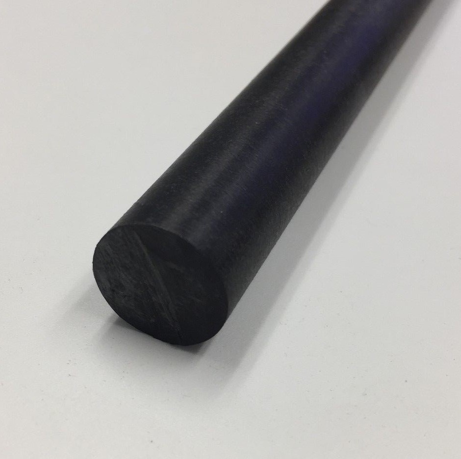 Delrin Acetal Rod Black 3/4" .750 diameter 12" long bushings bearings