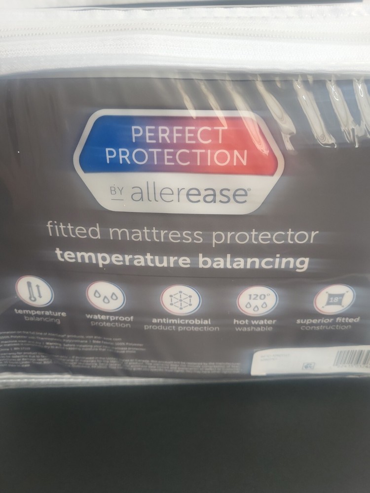 Allerease Perfect Protection Temperature Balancing Mattress Protector Twin NIP